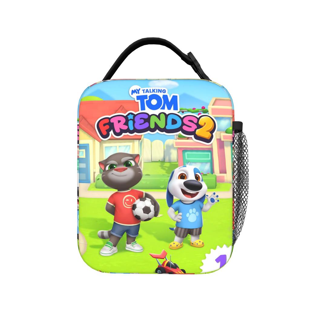 T-Talking T-Tom And F-Friends Insulated Lunch Bags for Men Women Food Container Portable Cooler Thermal Lunch Boxes For School