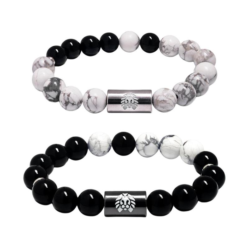 Rastaclat Little Lion Black and White Universe Universe Bead Chain Beads National Trend New Chinese Style #Good Luck Undecided Couple Group RCDW1032 F чёрный
