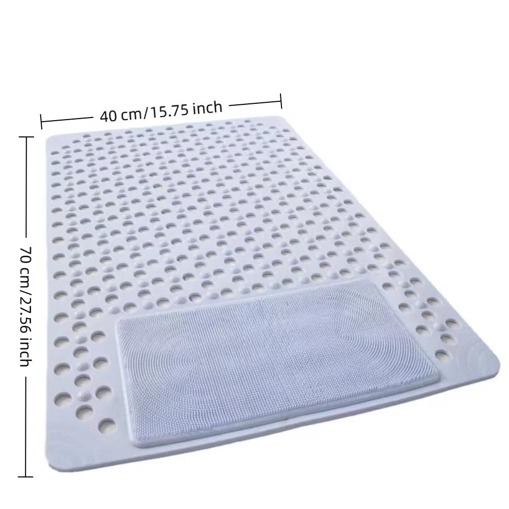 Neue Anti-Rutsch-Badematte Saugnapf 70x40cm Duschmatte Hohlrunde Löcher Schnelle Entwässerung Badezimmer Massage Fußpolster Badezimmer