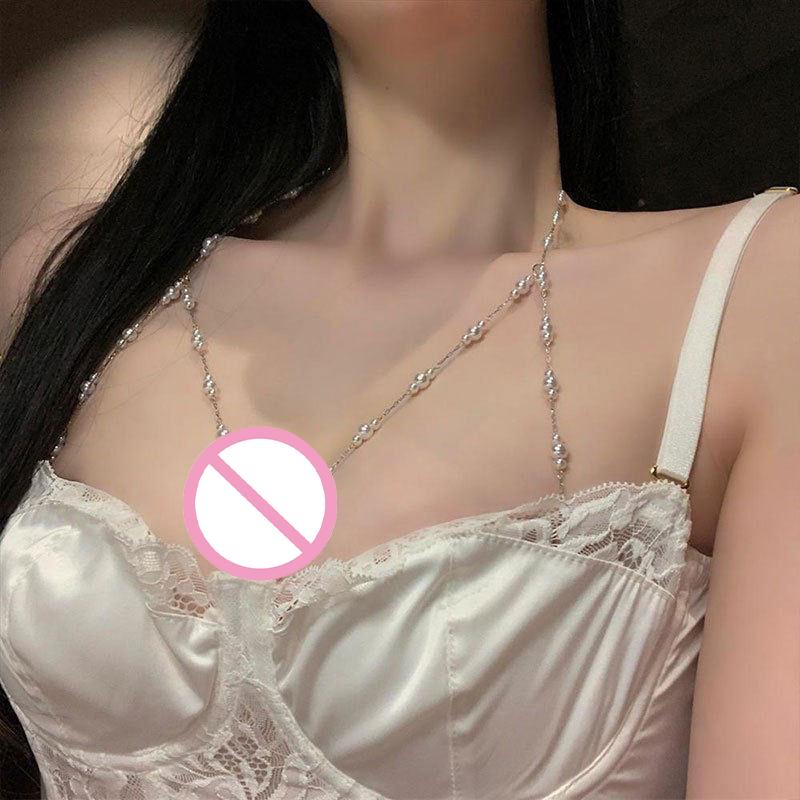 Halter Necklace Trend Jewelry Bra  Chest Chain Necklace Nightclub Sexy Body