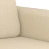Vidaxl Sofá de 2 Lugares, Creme, 120 Cm, Estofado em Tecido