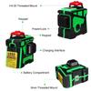 IP54 12 Lines 3D Self Leveling Laser Level Green/Blue Light 360 Degree Rotary New