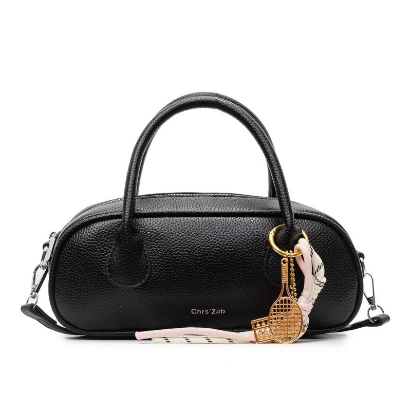 Popular Fashion High-quality Lychee Pattern Portable Baguette Bag Women's Versatile Commuting Temperament Niche Casual Messenger Bag