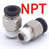 1/8" 1/4" 3/8" 1/2" NPT Male Female 1/8"- 5/8" Inch Tube OD Elbow Pneumatic Push To Connect Air Fitting Quick Release Connector