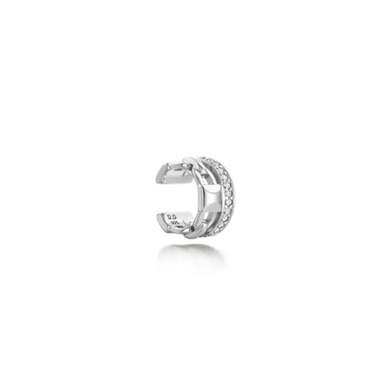 DIDIER DUBOT Dual DD Silver Ear Cuff JDRET5F05ZC