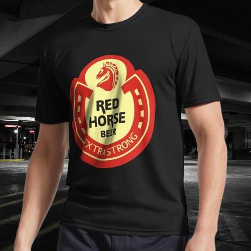 Red Horse Beer Logo T-Shirt Funny Size American Unisex T- Shirt S разноцветный