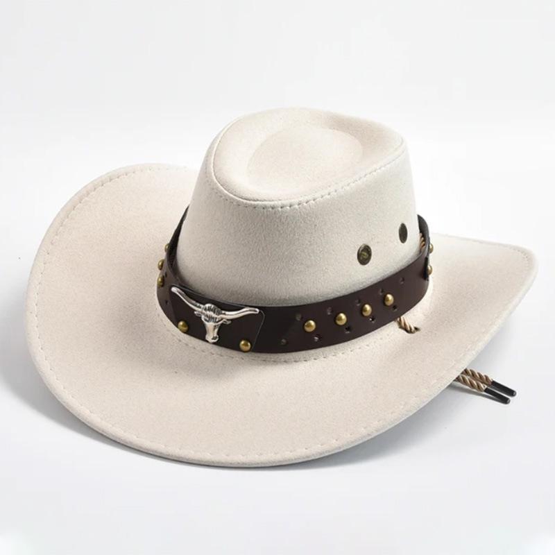 2026 New Unisex Vintage Faux Leather Western Cowboy Hat Outdoor Gentleman Cowgirl Jazz Cap Sombrero Hombre
