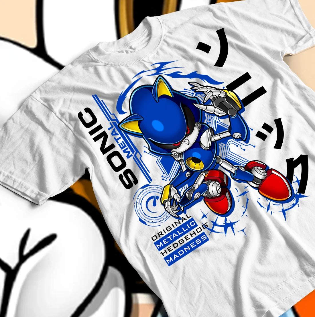 Футболка Sonic Metal The Hedgehog Герои Tee Sonic Heroes Винтажная Подарочная Футболка S