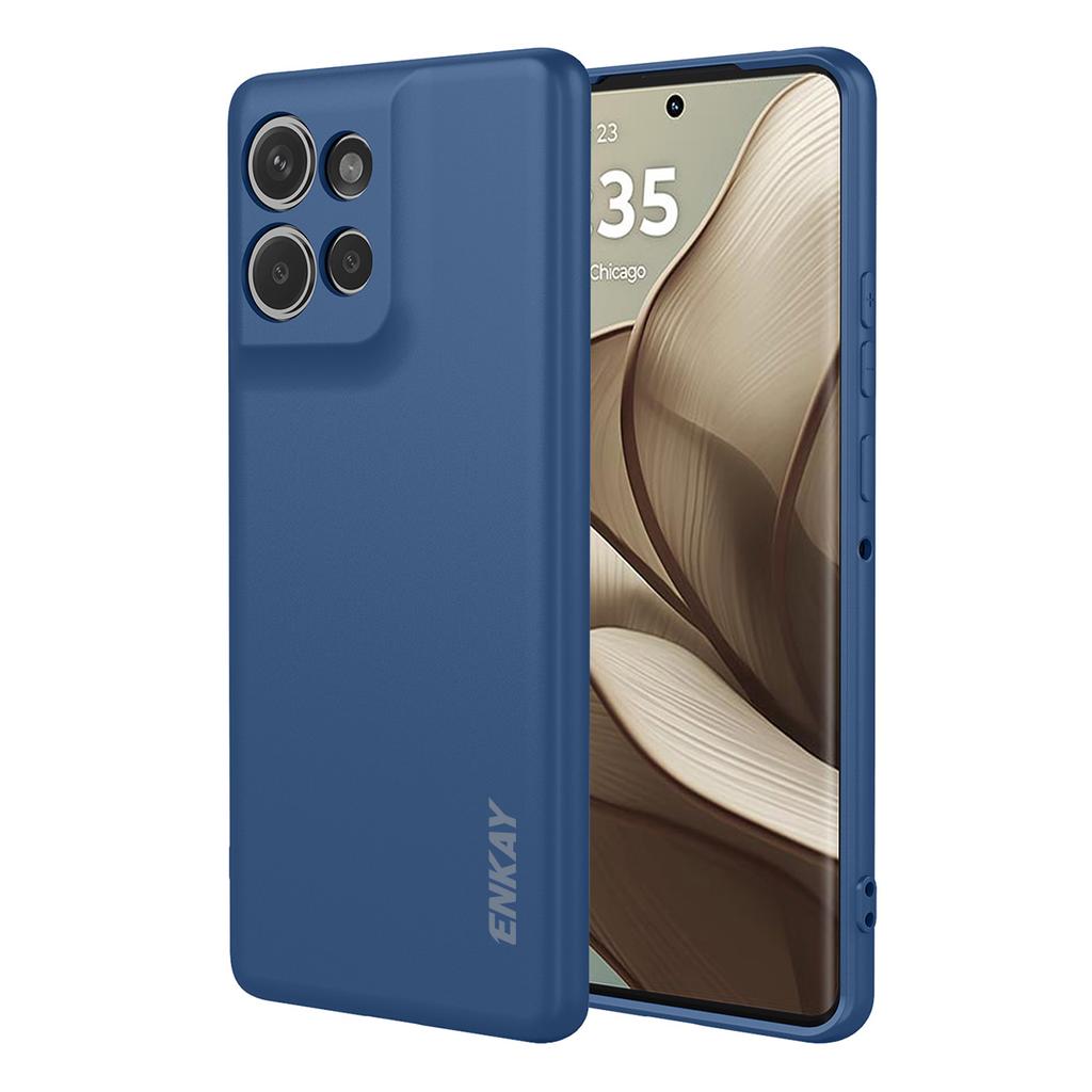Pro Motorola Edge 50 5G Silikonový obal ENKAY HAT PRINCE Rovný okraj Kryt na zadní stranu mobilního telefonu