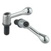 2PC Milling Machine Adjustable Fixed Handle Table Lock Bolt Mill Handle M1/2 Thread Railing Screw Thread Lock Fixed Handle