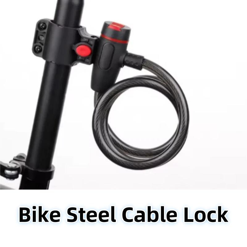 Lacăt din Cablu de Oțel pentru Bicicletă cu Suport de Montare Lacăt din Cablu de Oțel pentru Bicicletă Securitate Ridicată Lacăt de Siguranță pentru Bicicletă de Munte pentru Bicicletă MTB Road
