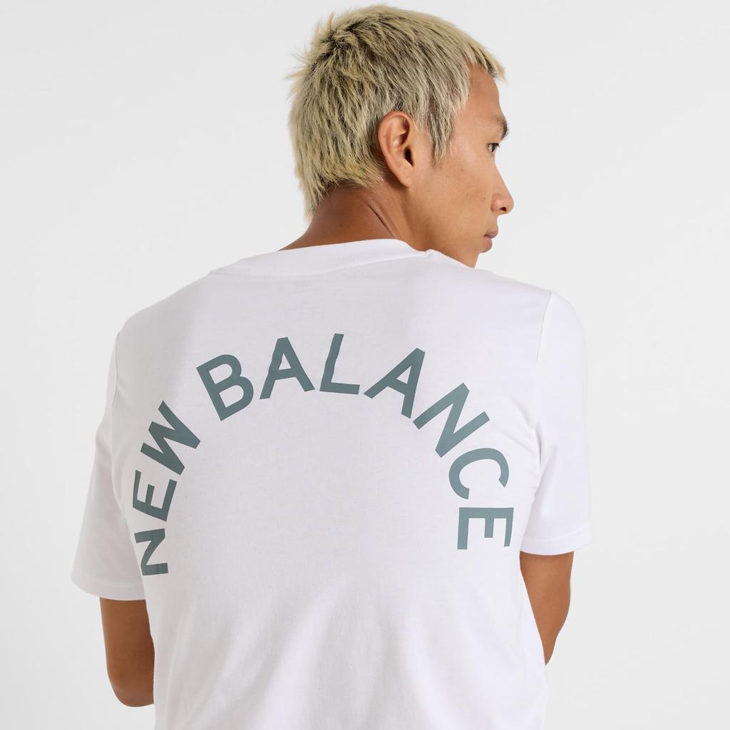 MT51985 Sportbogen Grafik Kurzarm WT [New Balance] T-Shirt (MT51985) Herren (Weiß)