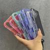 Luxury Matte Clear Shockproof Wrist Strap Lanyard Phone Case for iPhone 15 11 12 13 14 16 Pro Max Plus Hybrid Bumper Armor Cover