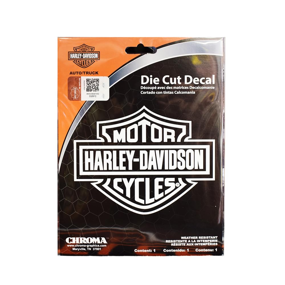 

Harley Davidson Die Cutz - White Decal One size белый