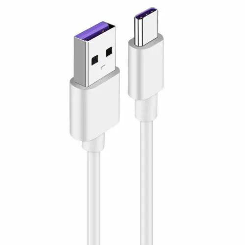 Manufacturer s PD USB-C Fast 6A Charging Cable PVC/TPE Jacketed Type-C Lead for Mobile Phone USB-C Data Cable 1 meter белый