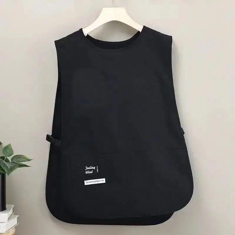 Household Kitchen Apron, Water-repellent Coffee Shop Overalls, Breathable Vest, Enlarged Waist, Unisex