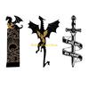 W89C Dragon Bookmarks Clouds Bookmarks Double-Sided Book Markers Bookshelf Decoration for Book Lovers Reading Enthusiast