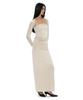 Partimento Woman Pwc Folding Waist Jersey Maxi Skirt_Ivory
