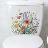 Home Decor Ornaments Toilet Lid Sticker Bathroom Wall Decoration Toilet Cover Sticker Wall Decals