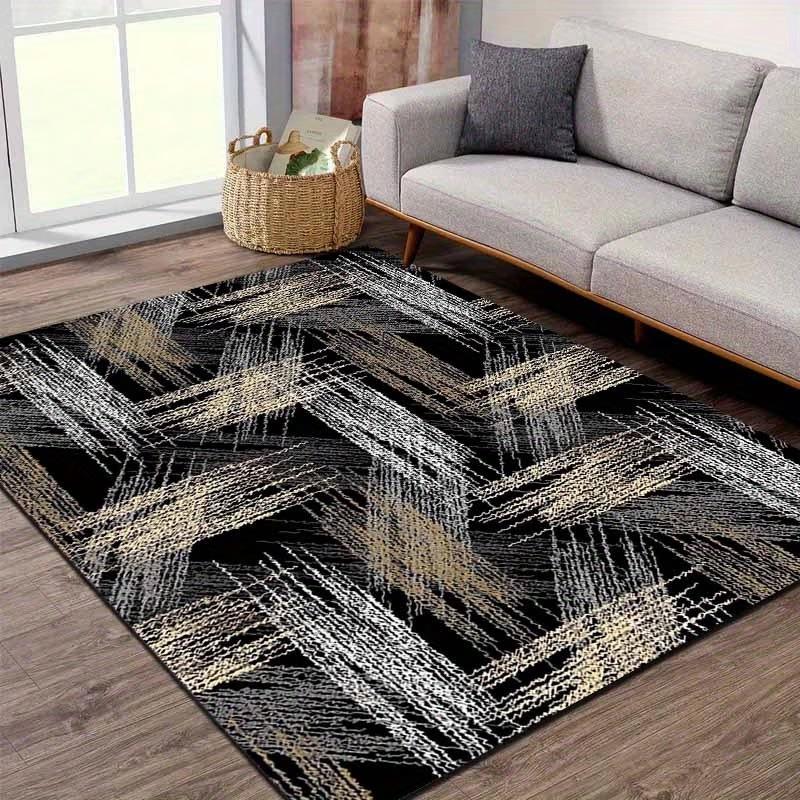 Alfombra antideslizante y resistente al desgaste de cachemir sintético para sala de estar, sofá, mesa de centro o mesita de noche.