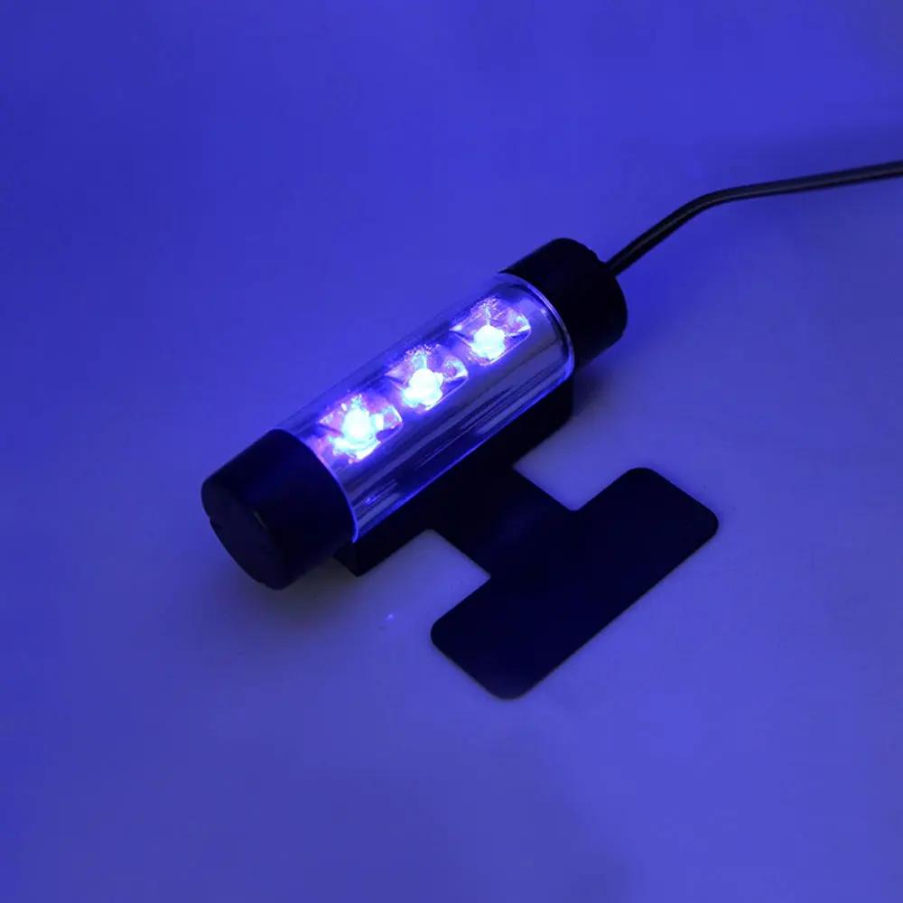 

1 комплект автомобильного салона 4x3 светодиода 12 В 4 Вт декоративное освещение 4 в 1 синий внутренний атмосферный свет автомобильное зарядное устройство освещение для ног автомобильные фары синий