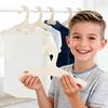 Wooden Kids Hangers 10 Pack 9 inch Cute Wood Baby Hanger Nursery Hangers Non Slip Coat Hanger Newborn Hangeri for Baby Kids Toddler Coats Pants Suits