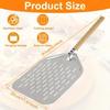 12-inch Square Anodized Aluminum Pizza Peel with Wood Handle Sustainable Baking Tool for Ovens