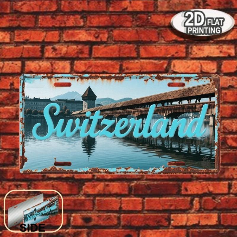 Metal Wall Sign Home Decor 15x30cm