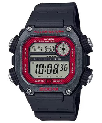Orologio Digitale Standard Nero x Rosso Modello Estero [Casio] DW-291H-1BV da Uomo [Articolo]