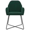 Dining Chairs 2 pcs Velvet Dark Green 55 x 50 x 84 cm