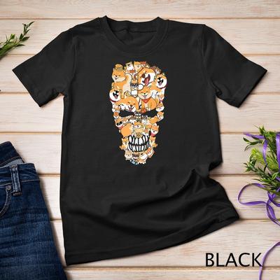 Shiba Inu Schädel - Skelett Halloween Kostüm Schädel Shiba Unisex T-Shirt