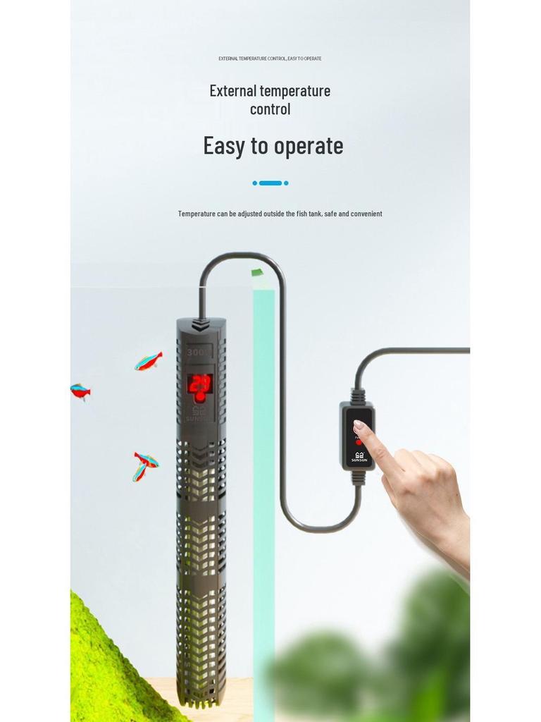 Explosion-Proof Digital Aquarium Heater with Thermostat for Fish and Turtle Tanks