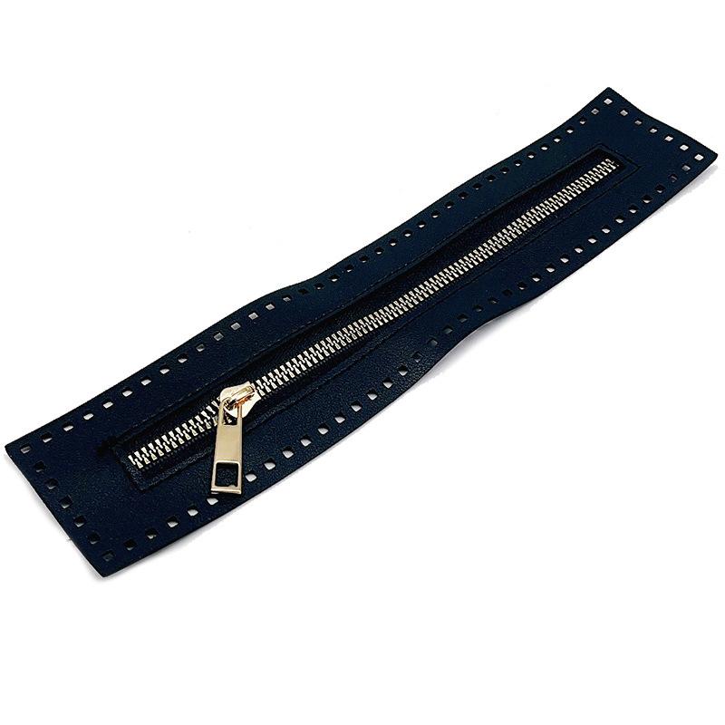 27cm Practical Replaceable Zipper DIY Sewing Leather Zipper Useful For Crochet Bag Handbag Hardware Solid Color Stitch Zipper