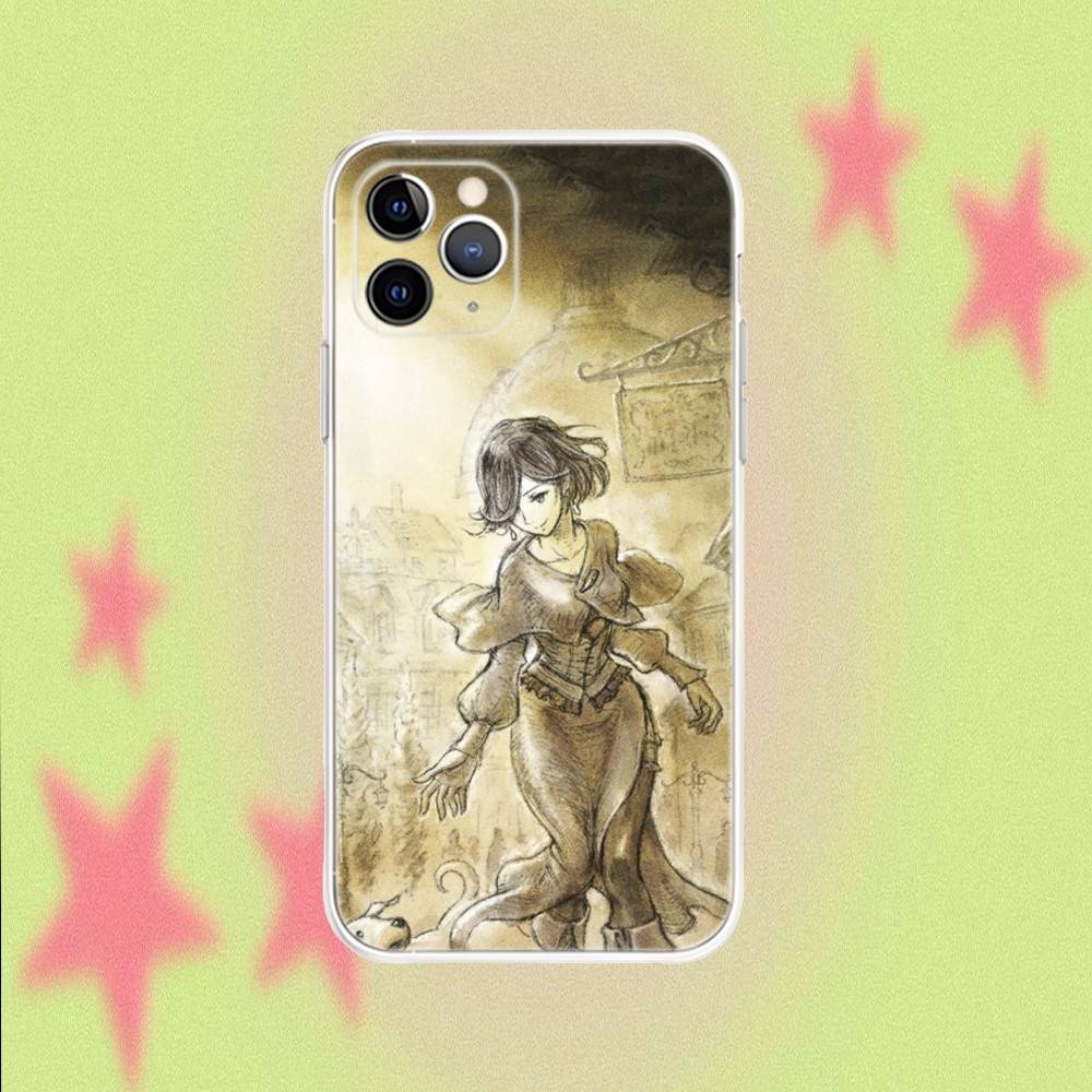 

Octopath Traveler 2 Game For iPhone 17,16,15,14,13,12,11,Air,X,XR,Pro,Max,Plus Transparent Non-Slip Cover iPhone15pro