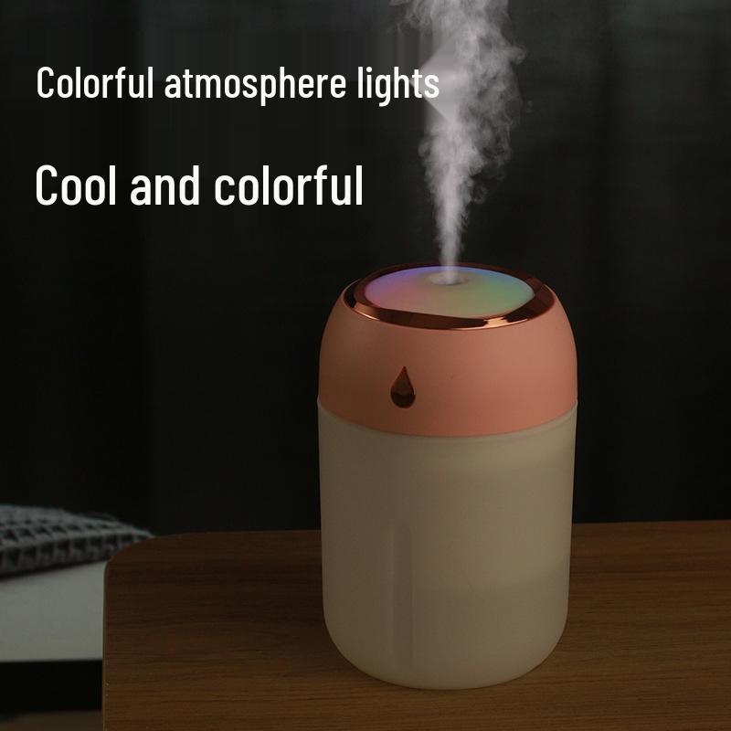 Mini USB Water Drop Humidifier with Colorful Light for Home and Desktop