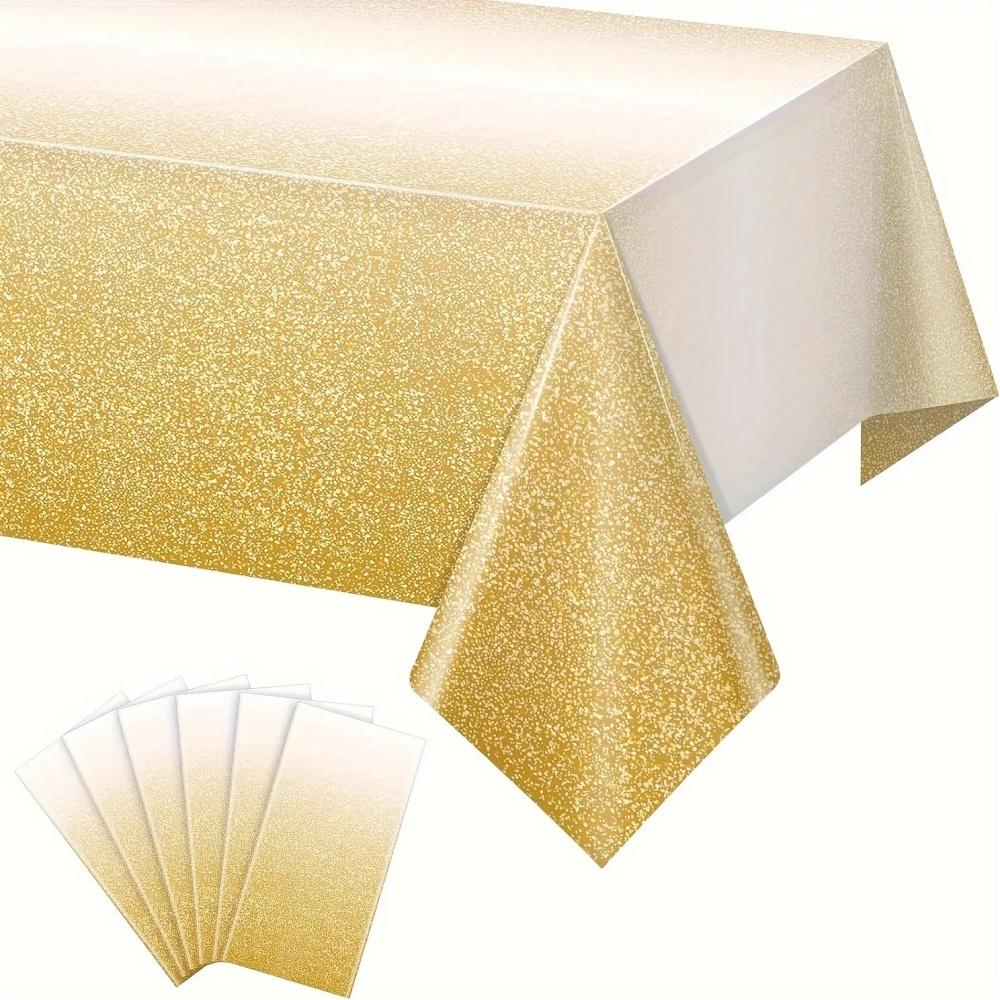 1PC Colorful Tablecloth Decorations Shiny Iridescent Laser Table Covers for Birthday Wedding Party Gradient Tableware