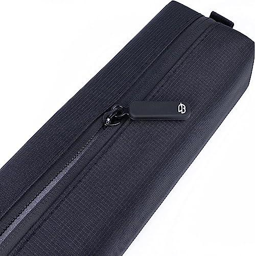 Comfyable Small Toiletry Bag for Men, Slim Mini Toothbrush Case, Mini Dopp Kit Bag for Electronics, Tech, Gym, Water-Resistant Essentials Pouch, Black