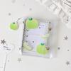 Colorful Transparent Binder Loose Cover Journal Sketchbook Office Supplies Accessories