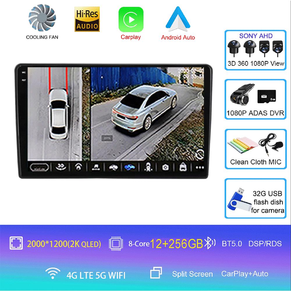 Android 14 Carplay Auto For Peugeot 308 T9 308S 2013-2017 Car Radio GPS Multimedia Video Player Stereo WIFI+4G DSP