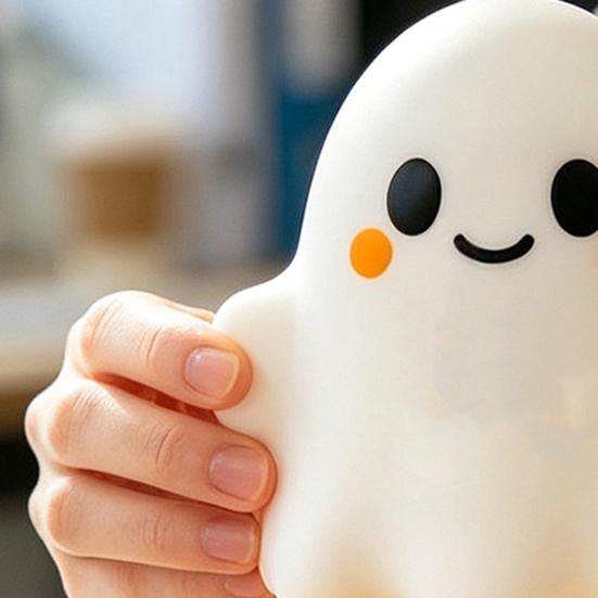 Ghost Squeeze Toys Halloween Bow Toy Stress Relief Cartoon Sensory Decompression Toy Soft Stretchy Party Favors for Adults Kids Anxiety