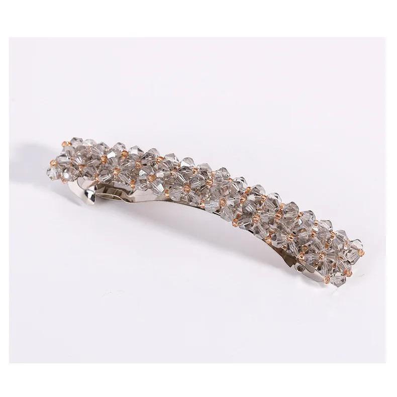 

Корейские элегантные заколки-невидимки для волос, хрустальные стразы, заколки-клипсы для волос, женские, для девочек, аксессуары для волос, заколки-невидимки в одну линию