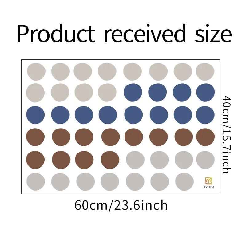 1Pc DIY Mixed Morandi Color Dots Wall Stickers Home Decor Nordic Style Vinyl Art Decals Living Room Kids Bedroom Decoration