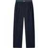 Li Ning Sports Lifestyle Series Straight Leg Striped Comfortable Knitted Sweatpants Women Bottoms AKYW158-2