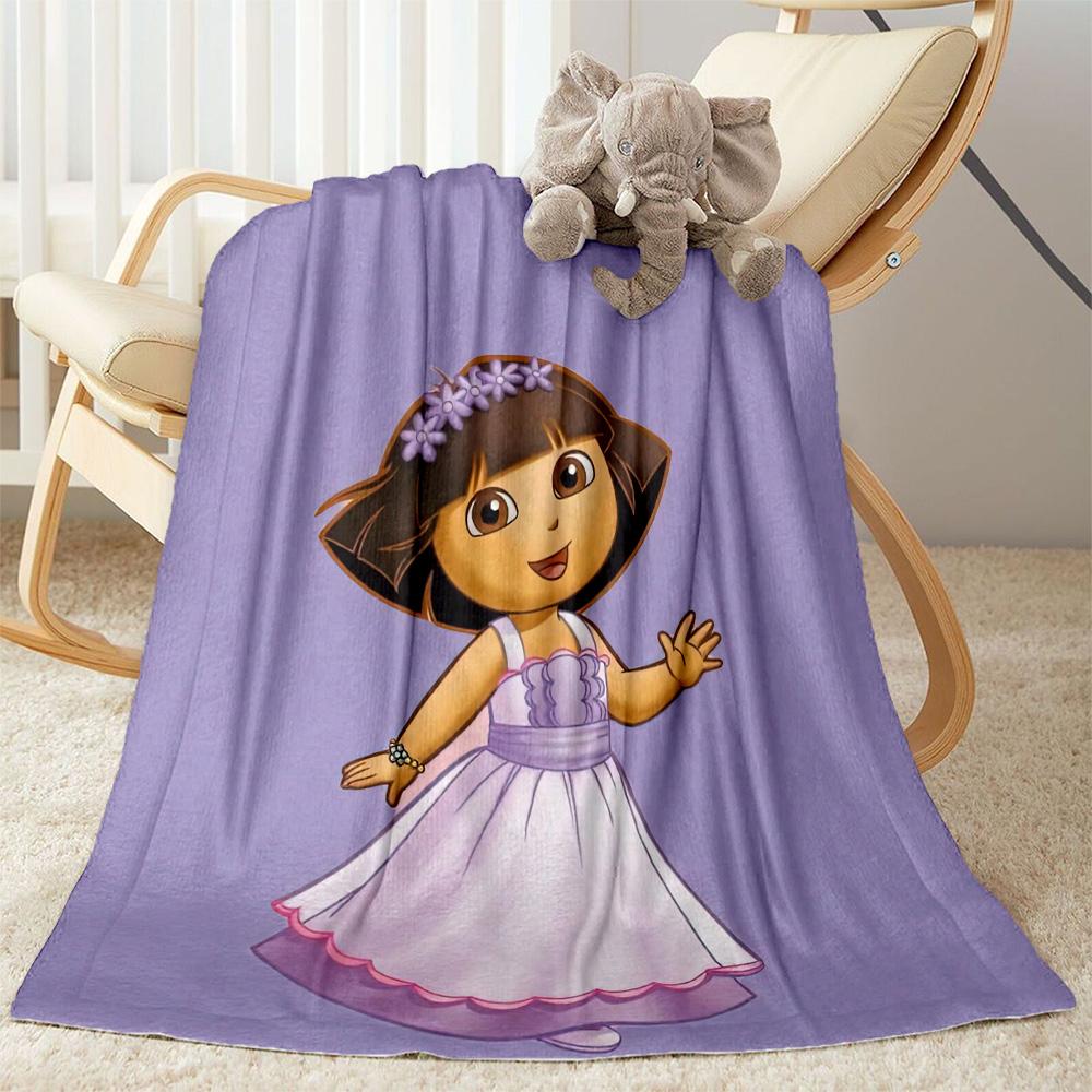 Dora Explorer Blanket Soft & Cozy Great for Couch Picnics Livingroom for All Occasions Stylish Decor Ideal Gift For Birthday Valentine'S Day