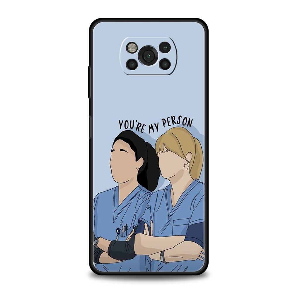 Greys Anatomy Phone Case Cover  for Xiaomi Poco F7 Ultra F6 F5 F4 F3 X6 X5 X4 X3 NFC C51 C55 M4 GT 5G Soft TPU Shell Fundas Bags