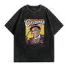 Vintage Retro Horror Movie CandyUnisex Print Casual T Shirt Vintage Washed Stylish Streetwear Versatile Stretched Breathable
