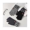 Gants d'hiver pour hommes Écran tactile Gants tricotés Conduite extérieure Mitaines tactiles Plaid vintage Unisexes Gant chaud Polaire Épais