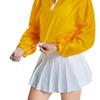 Spring & Autumn Iridescent Yellow Pink Women's Half-Zip Loose Hoodie Jacket