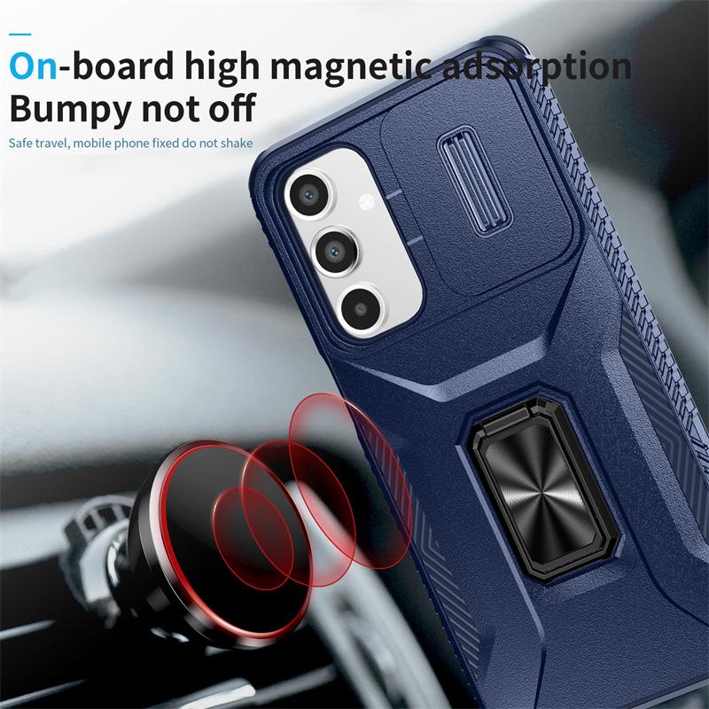 Pull-Push Ring Phone Case for Samsung S26Ultra, S23+, A16, A05S & S25FE