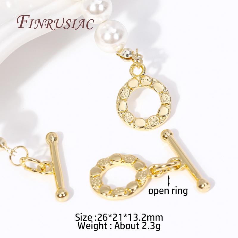 Multi Styles High Quality Brass Toggle Clasps 18K Gold Plated Bracelet Connect Clasps DIY Jewelry Making Supplies OT Clasps